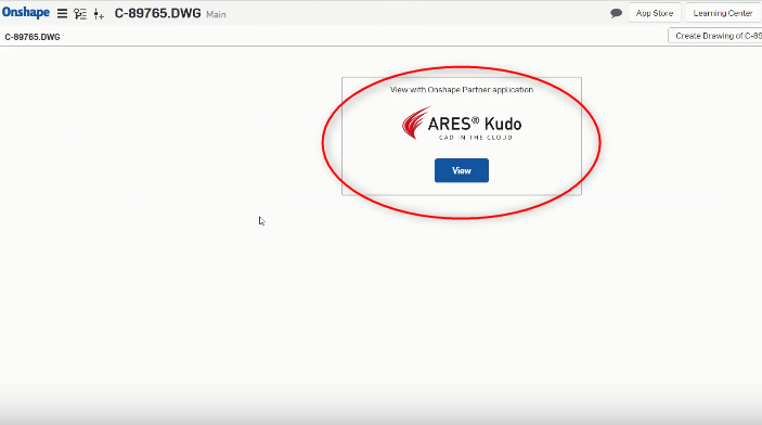 ARES Kudo as a viewer for DWG files in Onshape
