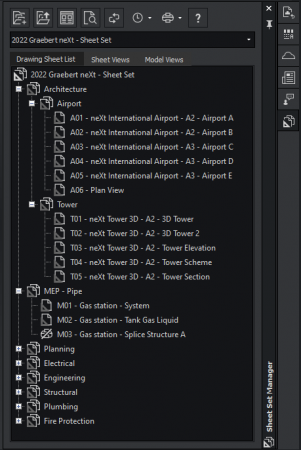 sheets sets in ARES CAD Software