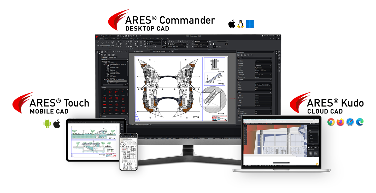 The ARES® Trinity of CAD Software Graebert